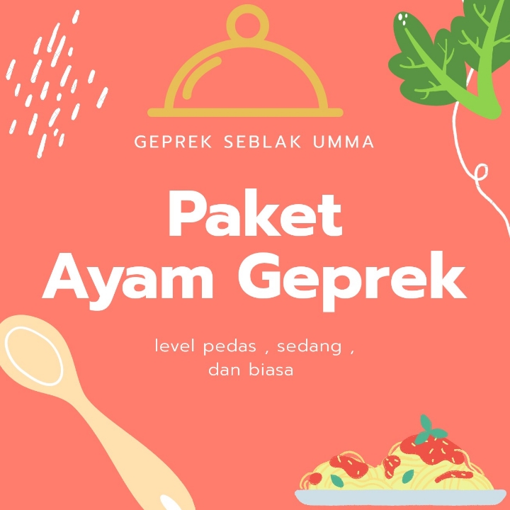 PAKET AYAM GEPREK PAKE NASI