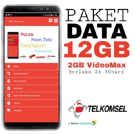 PAKET DATA 12GB 24JAM 30HARI