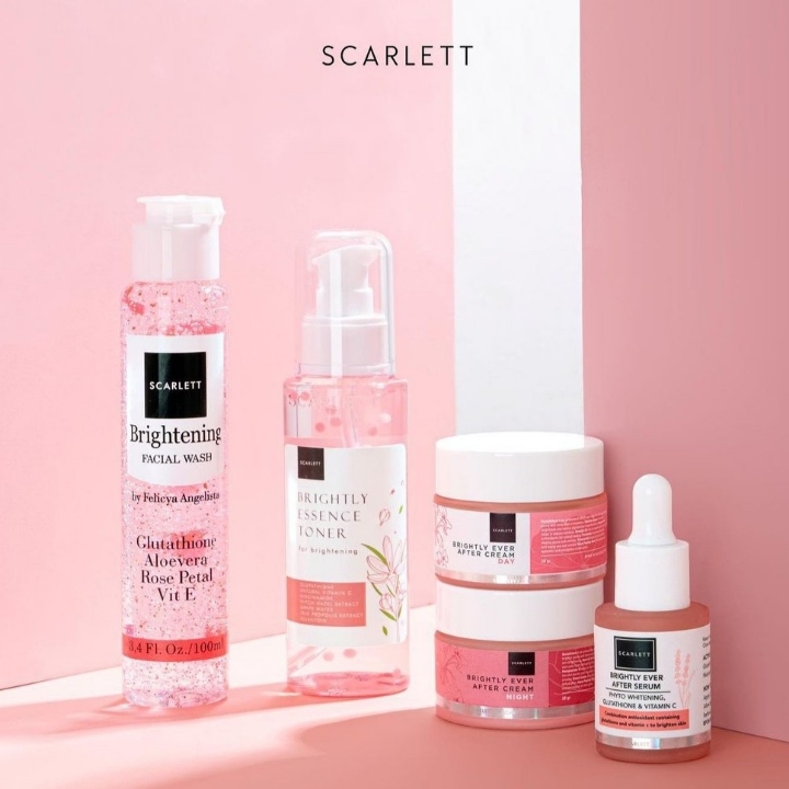 PAKET SERIES SCARLETT WHITENING BRIGHTLY 2