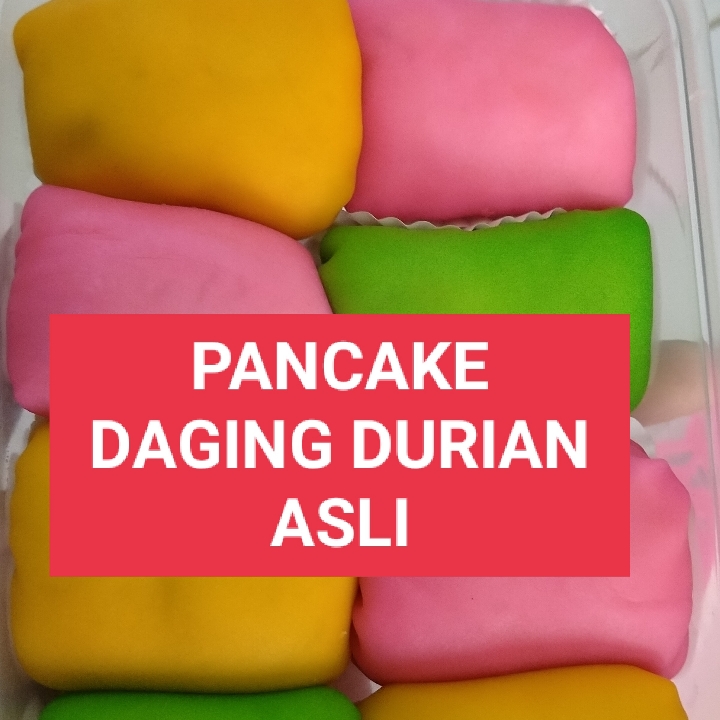 PANCAKE DURIAN JUMBO 8 PCS DAGING DURIAN ASLI DENGAN SEDIKIT CREAM