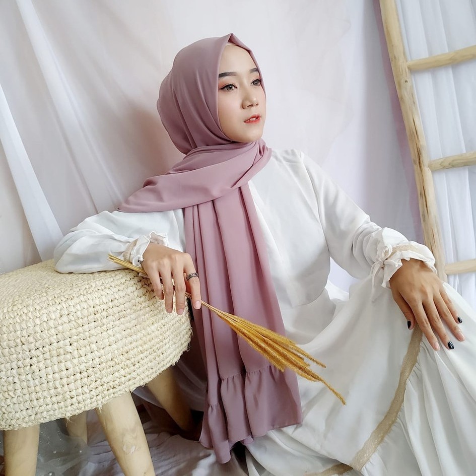 PASMINA RUFFLE SABYAN BAHAN DIAMONDCREPE 1R