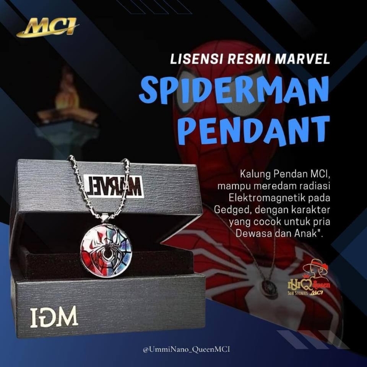 PENDANT MCI SPIDERMAN