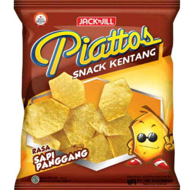 PIATTOS SNACK KENTANG SAPI PANGGANG 85 GR