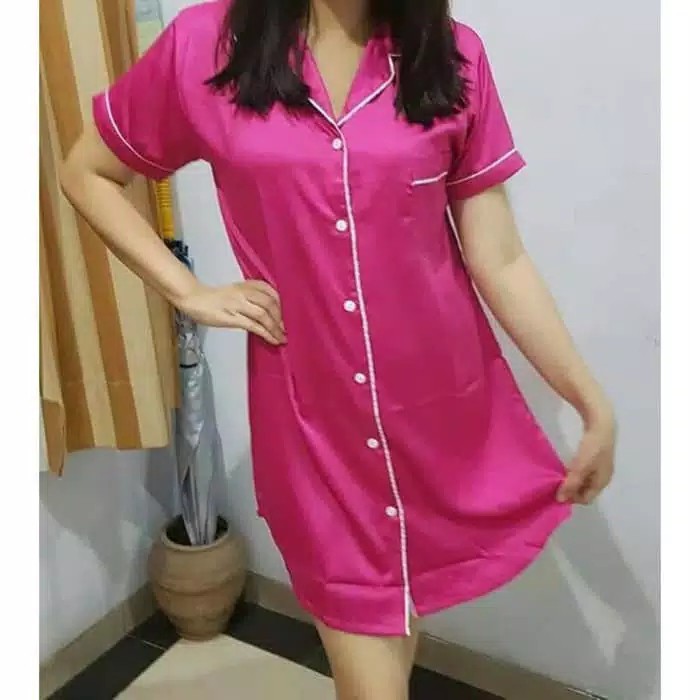 PIYAMA DASTER VELVET SATIN FIT TO XL 4