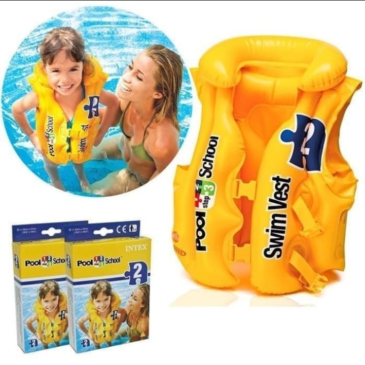 PLAMPUNG ROMPI RENANG ANAK BAJU BERENANG - INTEX SWIM VEST 58660