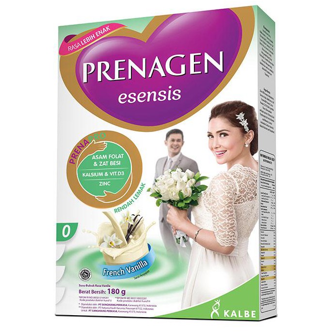 PRENAGEN ESENSIS VANILLA KOTAK 180 GR