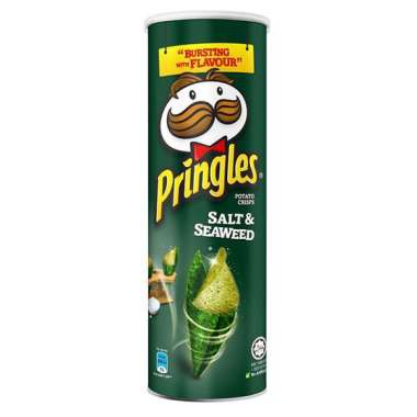 PRINGLES SNACK  SEAWEED POTATO CRIPS TUBE 110 GR