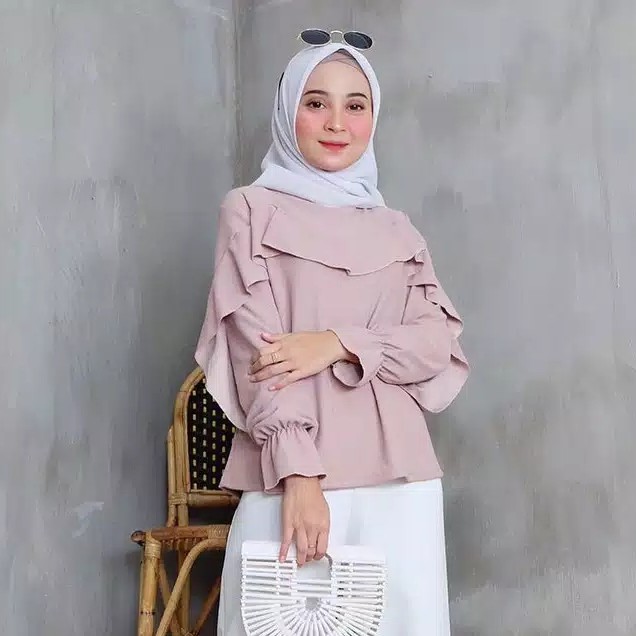 PRODUK TERBARU Loli Top  Blouse Muslim Wanita