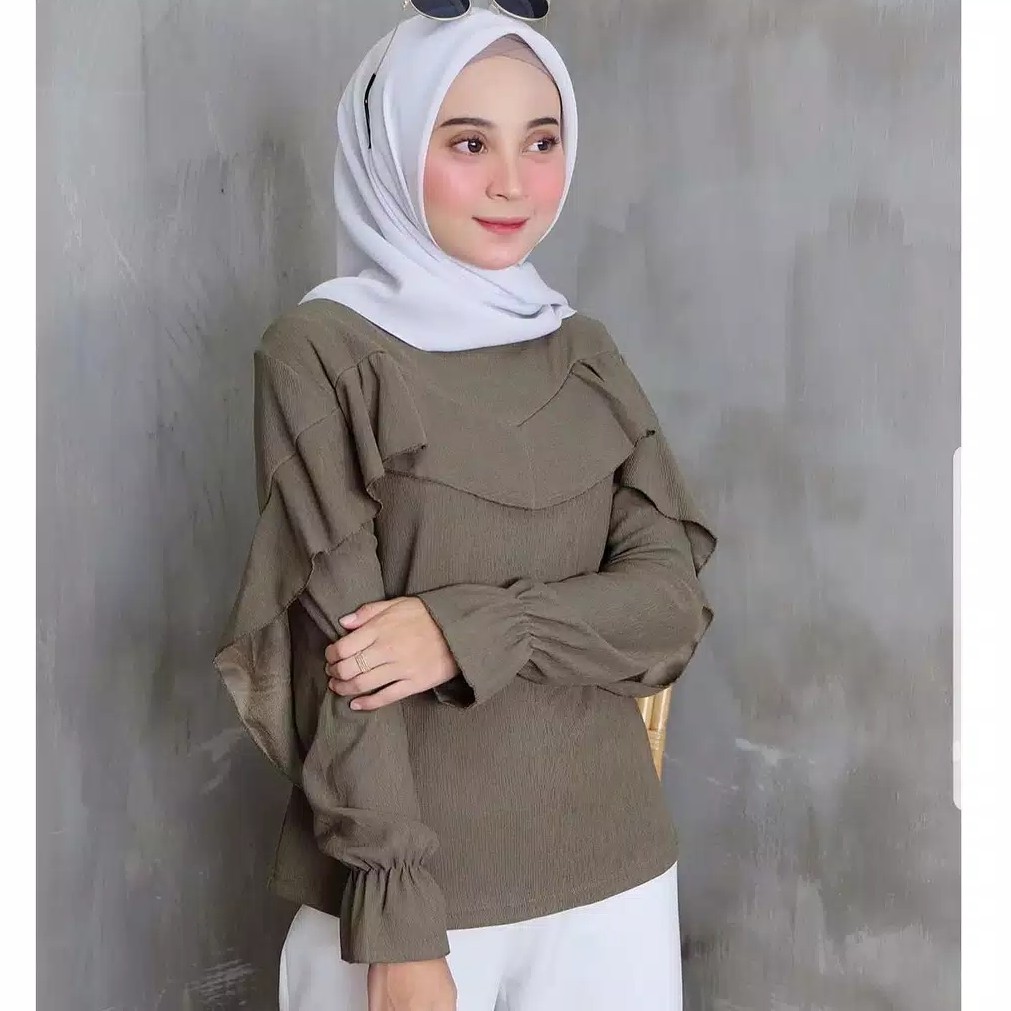 PRODUK TERBARU Loli Top  Blouse Muslim Wanita 3