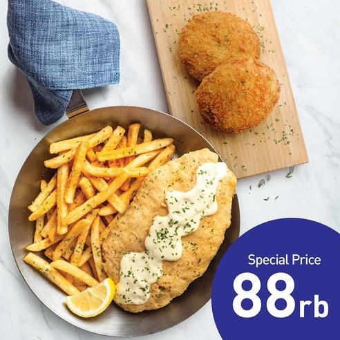 PROMO 88Ribu  Fish  Co Fish  Chips  Isshin Beef Cheese Korooke