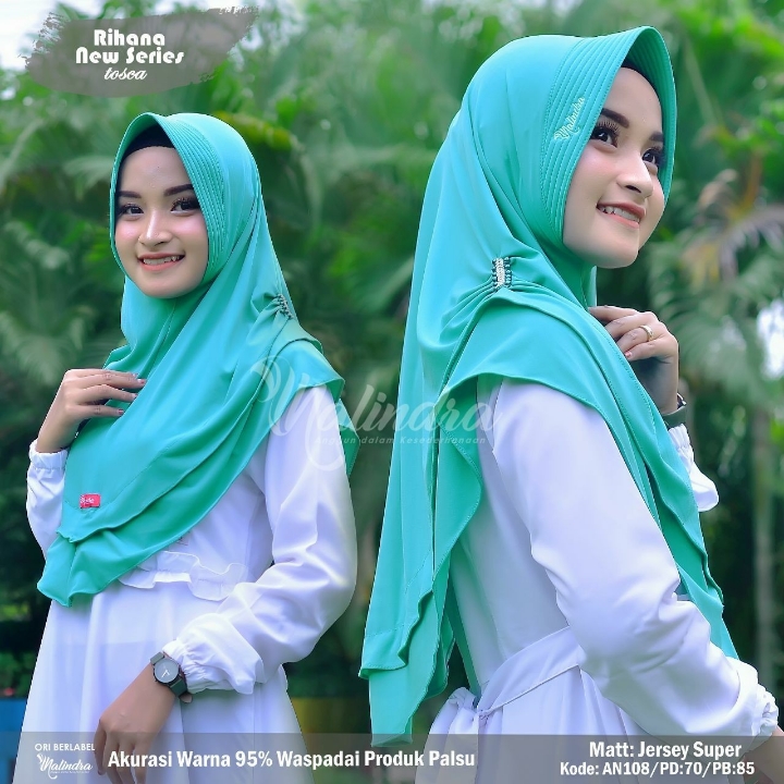 PROMO DISKON RIHANA Jilbab Instan Jersey By Nalindra