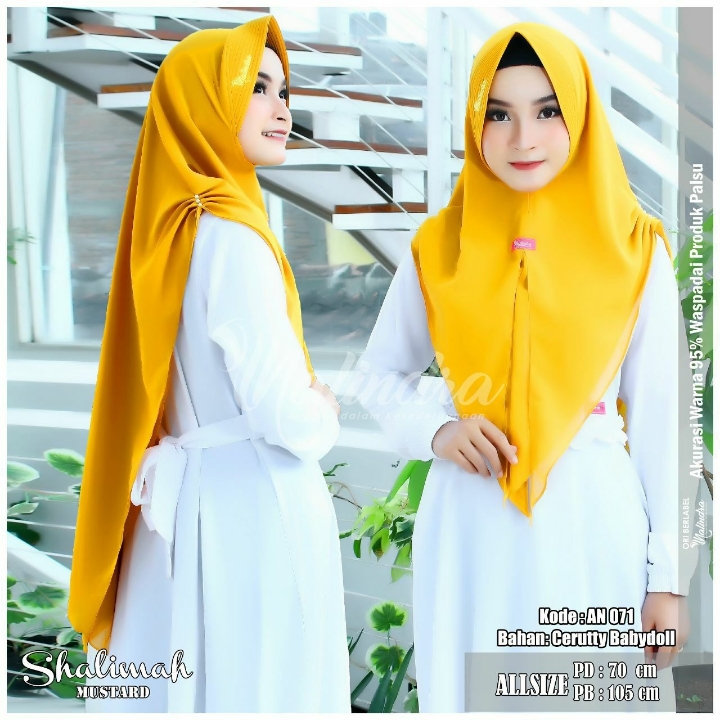 PROMO DISKON SHALIMAH Khimar Layer Ori Nalindra