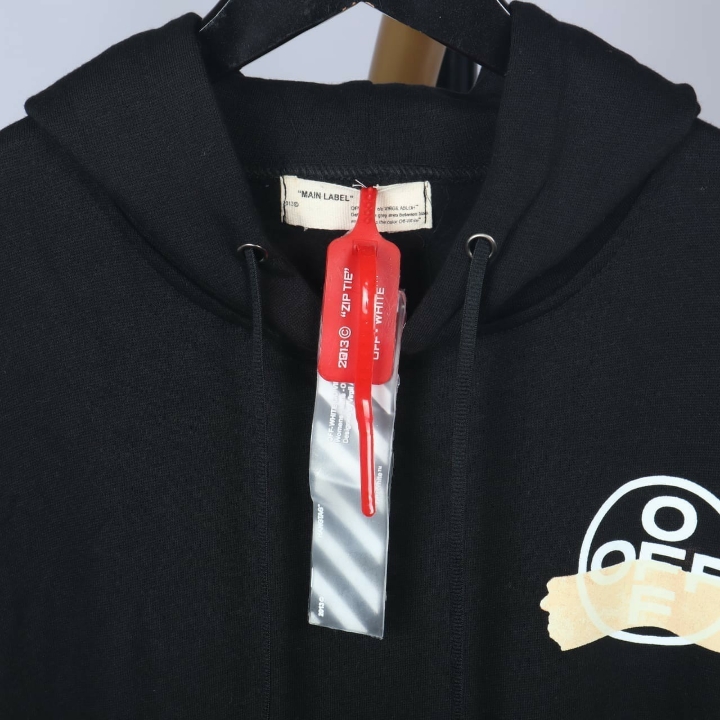 PROMO Hoodie Offwhite Taped 3