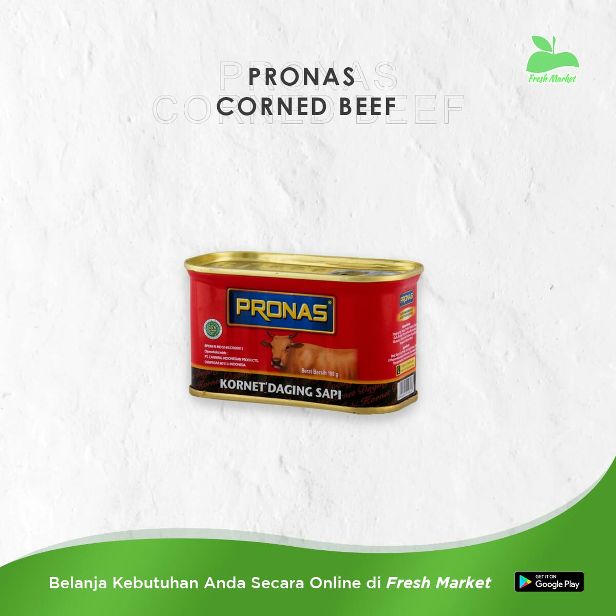 PRONAS CORNED BEEF 198 GRAM