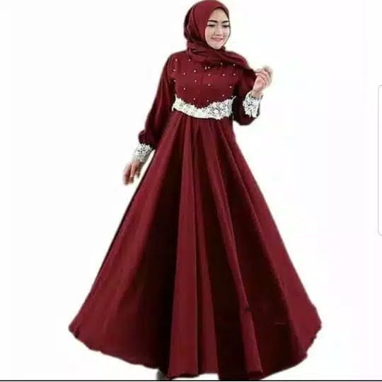 Pajera Maxi  Dress Gamis Mutiara  Baju Muslim Modern