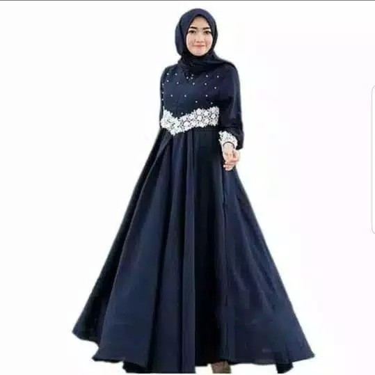 Pajera Maxi  Dress Gamis Mutiara  Baju Muslim Modern 2