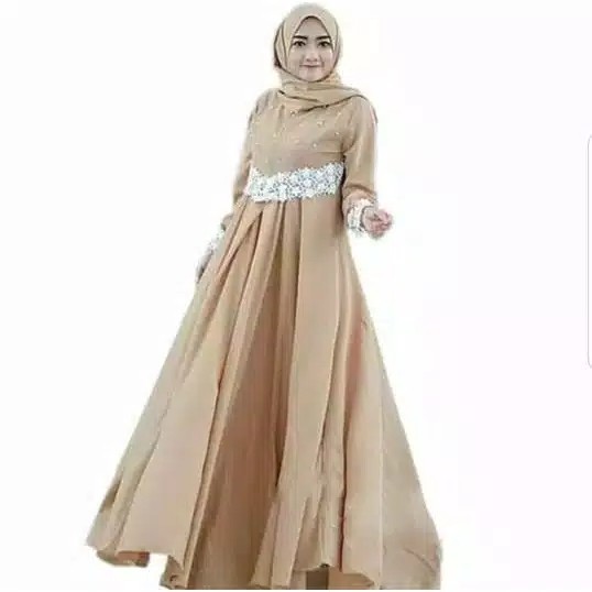 Pajera Maxi  Dress Gamis Mutiara  Baju Muslim Modern 4