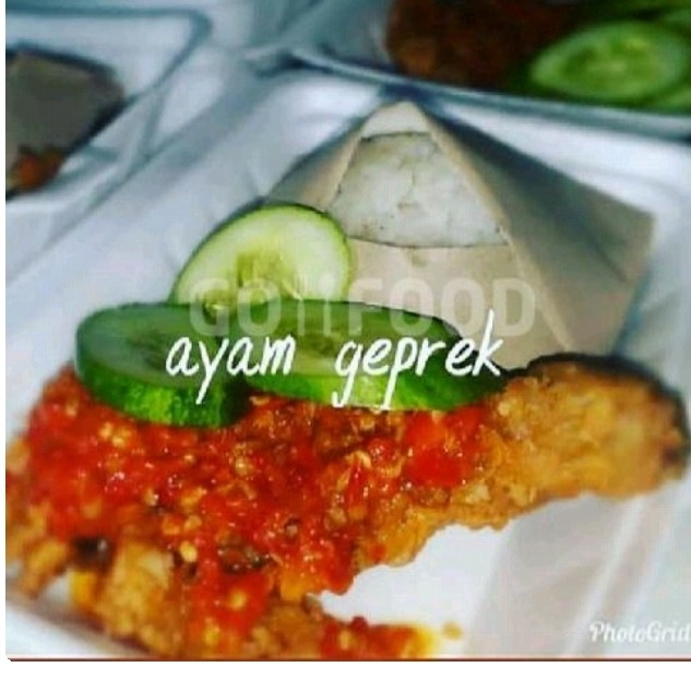 Paket A Ayam Geprek Plus Nasi