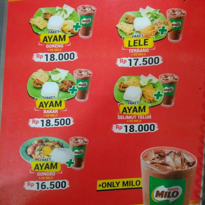 Paket Ayam Bakar Dan Es Milo