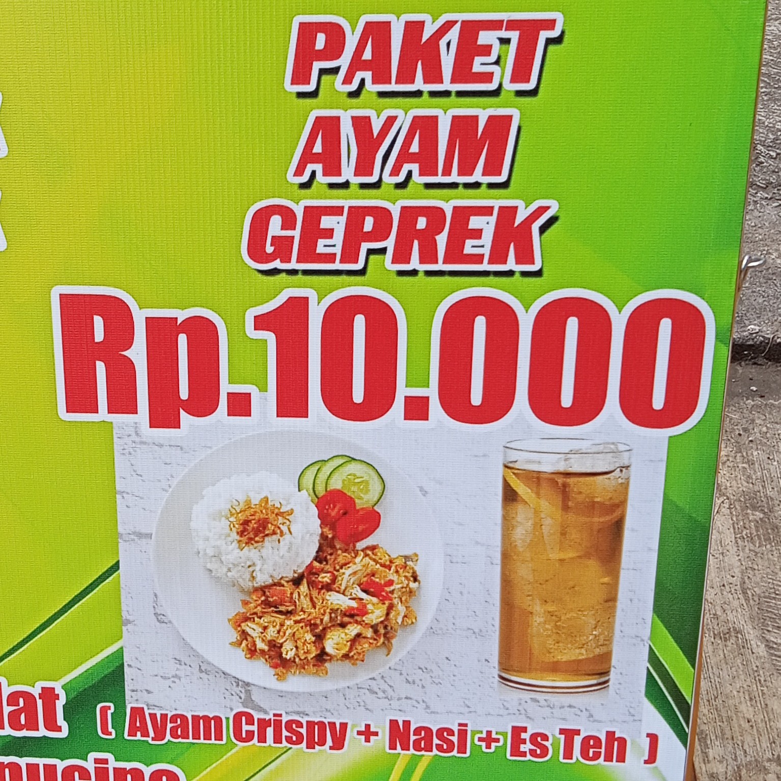 Paket Ayam Geprek