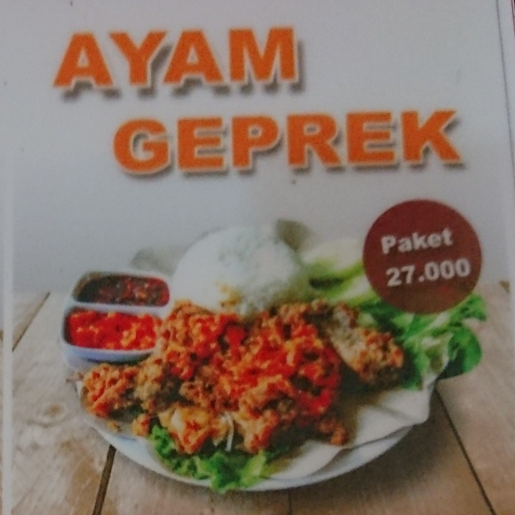 Paket Ayam Geprek