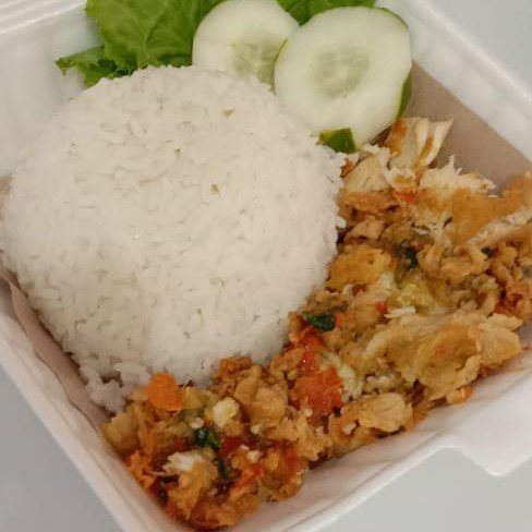 Paket Ayam Geprek Keju Tanpa Nasi