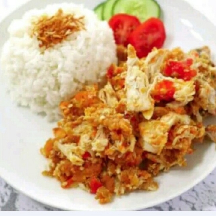 Paket Ayam Geprek Sambal Bawang