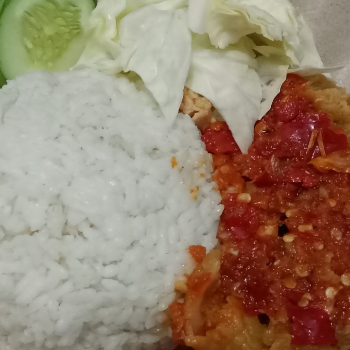 Paket Ayam Geprek Sambel Bawang