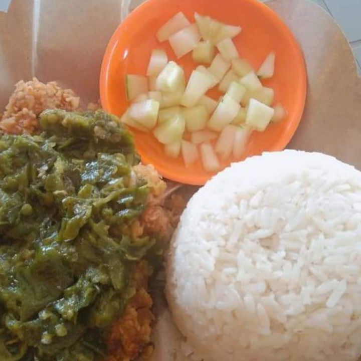 Paket Ayam Geprek Sambel Ijo Sayap Atau Paha Bawah Pakai Nasi