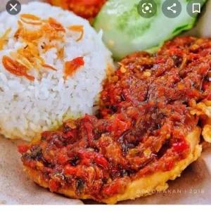 Paket Ayam Krispi Sambal Lamongan Teh