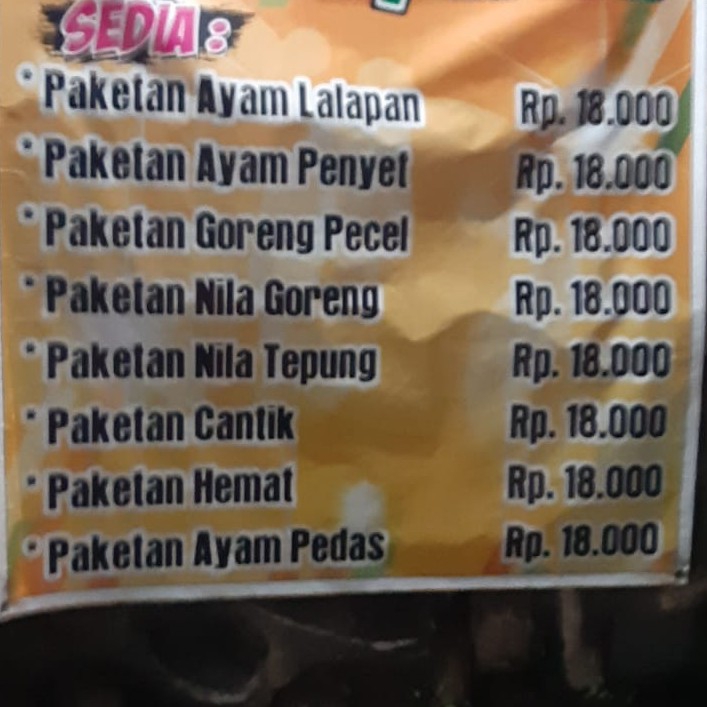 Paket Ayam Pecet