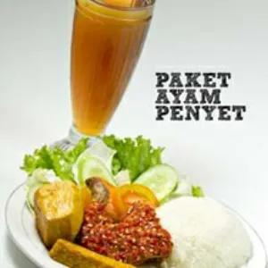 Paket Ayam Penyet Es teh