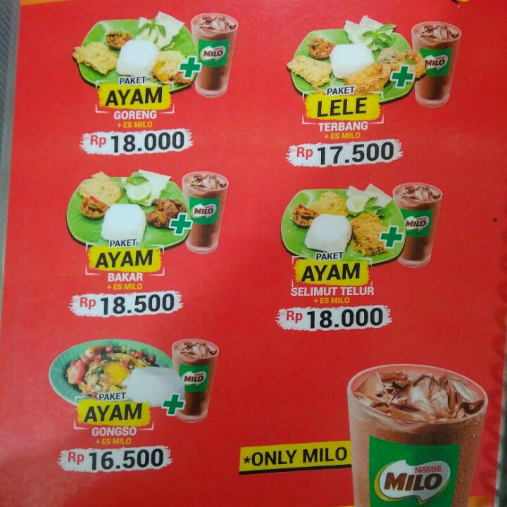 Paket Ayam Selimut Telur Dan Es Milo