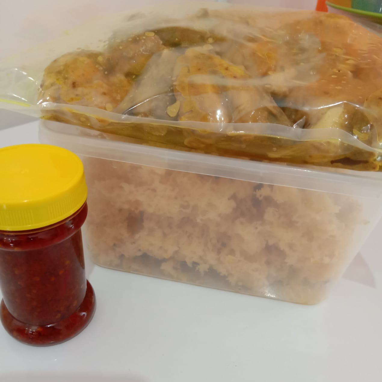 Paket Ayam Ungkep Kremes dan Sambal