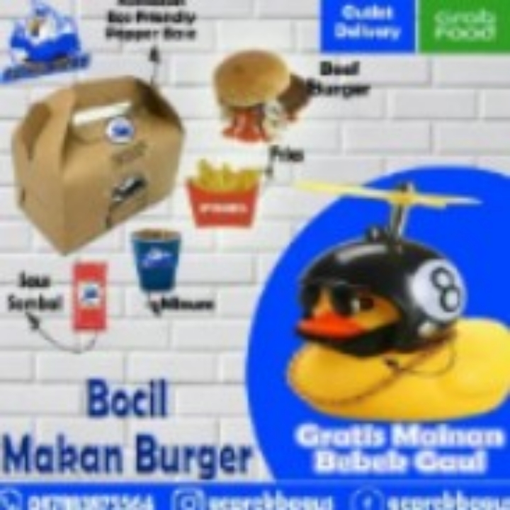 Paket Bocil Makan Burger Plus Dapat Mainan Gratis