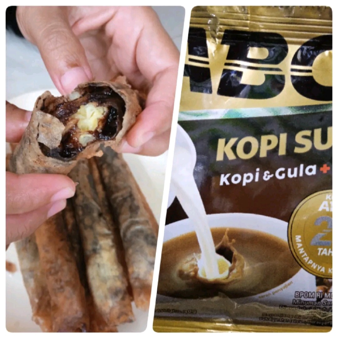 Paket Cemilan Manis Piscok Lumer isi 5 Dan Kopi Susu ABC Susu