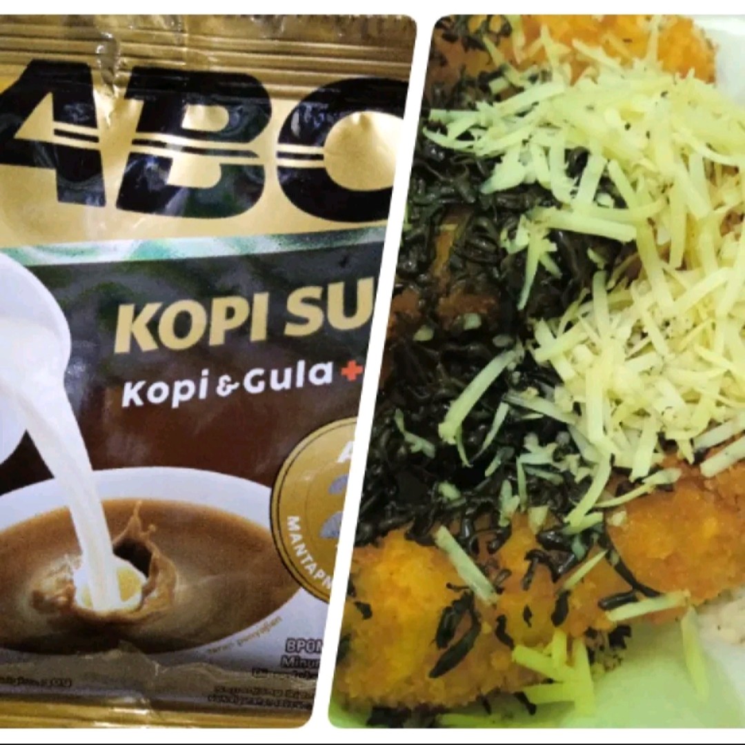 Paket Cemilan Pisang Krispy isi 5 Dan Kopi ABC Susu