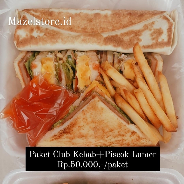 Paket Club Kebab Dan Pisang Coklat