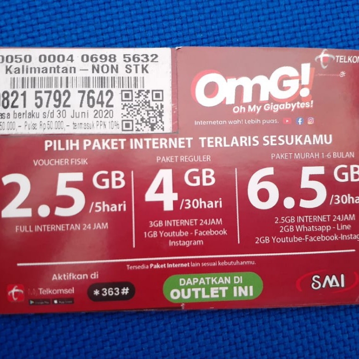 Paket Data Telkomsel 12GB Full 24 Jam