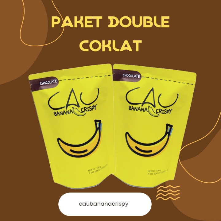 Paket Double Coklat CAU Banana Crispy