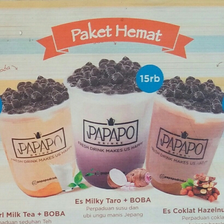 Paket Es Pearl Milk Tea Plus BOBA