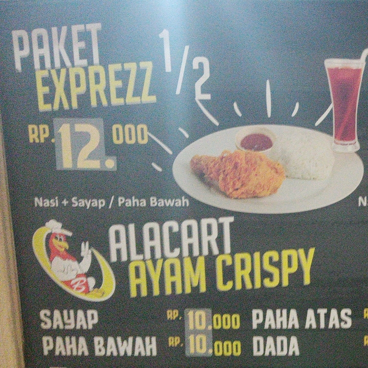 Paket Exprezz 1 Sayap Atau Paha Bawah