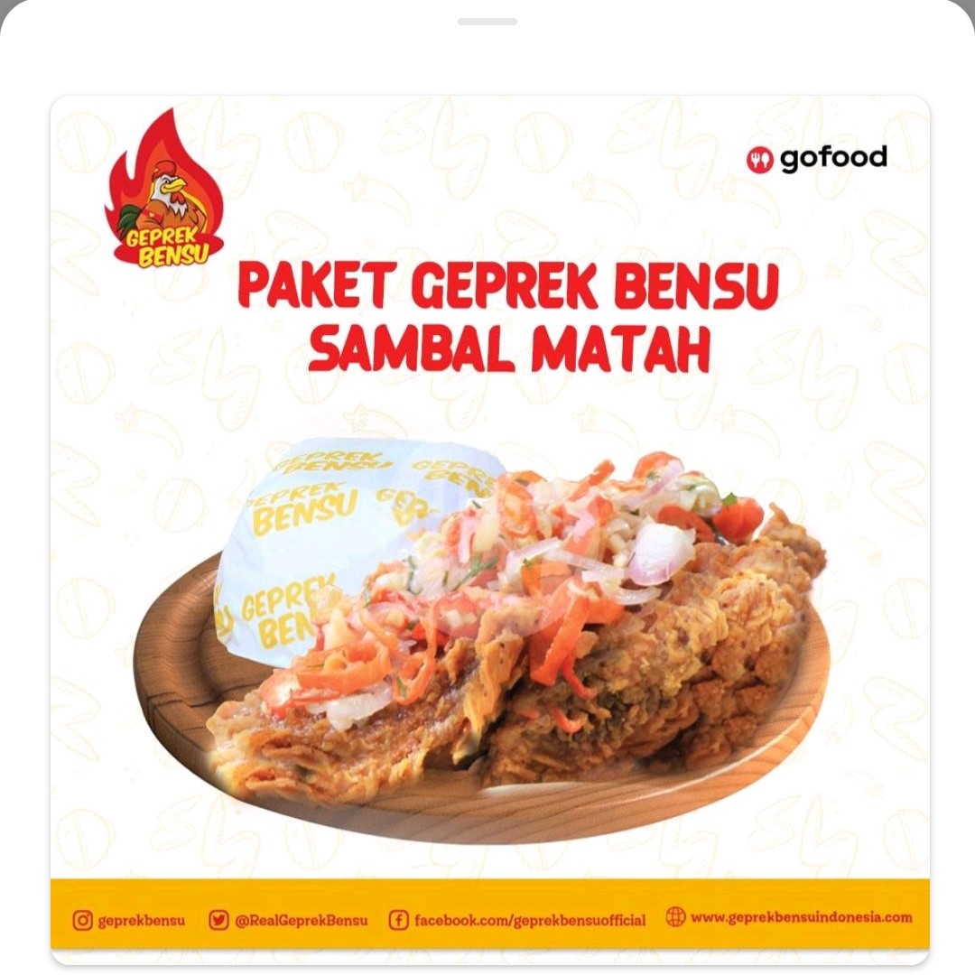 Paket Geprek Bensu Sambal Matah