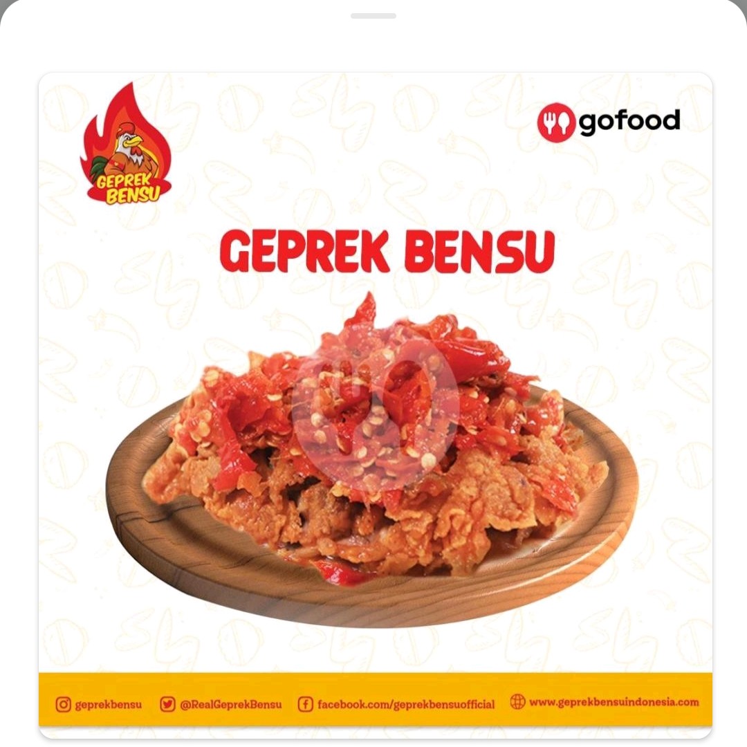 Paket Geprek Bensu Sambal Original