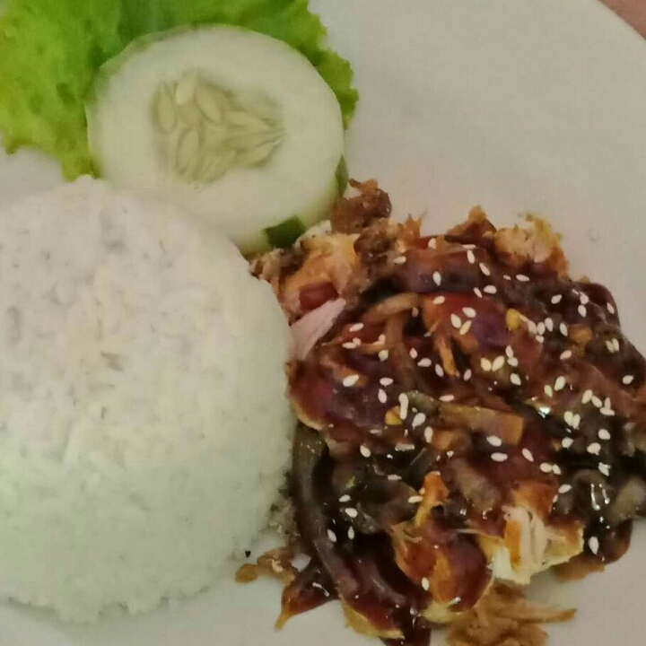 Paket Geprek Saus Teriyaki