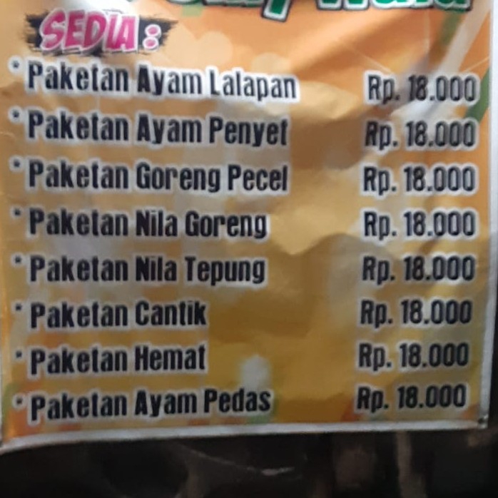 Paket Goreng Pecel 