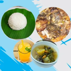 Paket HEMAT Nasi Pecak Panggang Sayur Asem Minuman Jeruk