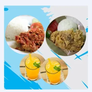 Paket HEMAT Paket Ayam Geprek Paket Ayam Crispy 2x Minuman Jeruk 