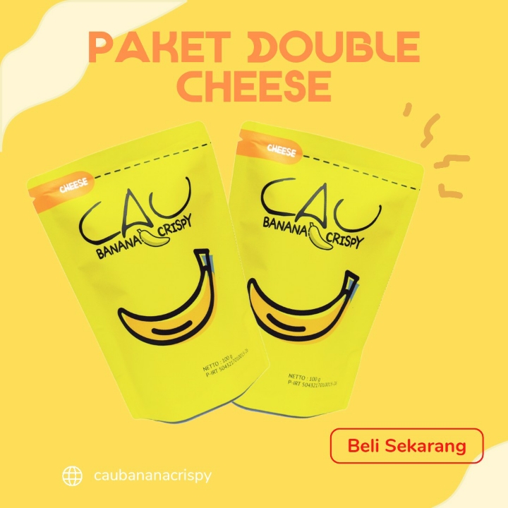 Paket Hemat  Double Keju CAU Banana Crispy