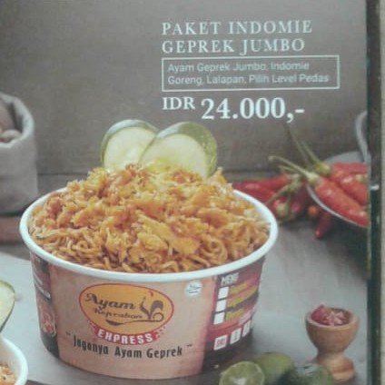 Paket Indomie Geprek Jumbo